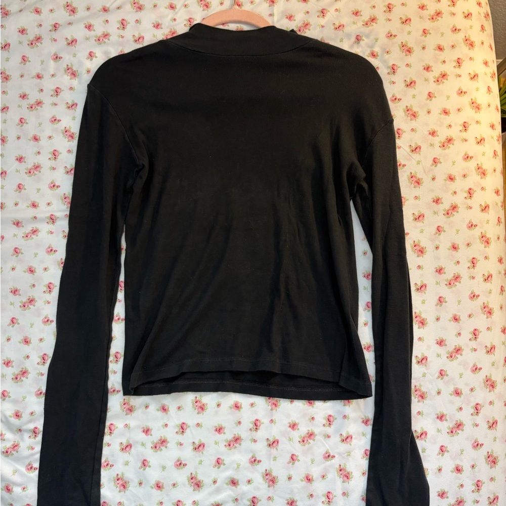 Brandy Melville Black Long Sleeve Top